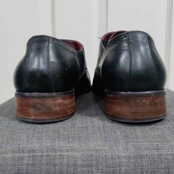 Moretti Black Label Leather Monk Strap Loafer Dress Shoes Men's Size 12 - Picture 10 of 12